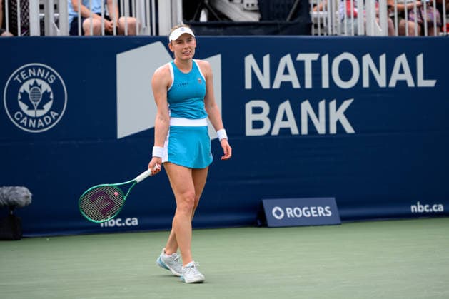 August 6, 2026, Toronto, Ontario, Canada: EKATERINA ALEXANDROVA is seen during her third-round match against Talia Gibson of Australia at the National Bank Open, part of the Hologic WTA, Tennis Damen Tour, at Sobeys Stadium. Toronto Canada - ZUMAr228 20260806_znp_r228_002 Copyright: xVasiliyxRyabykhx