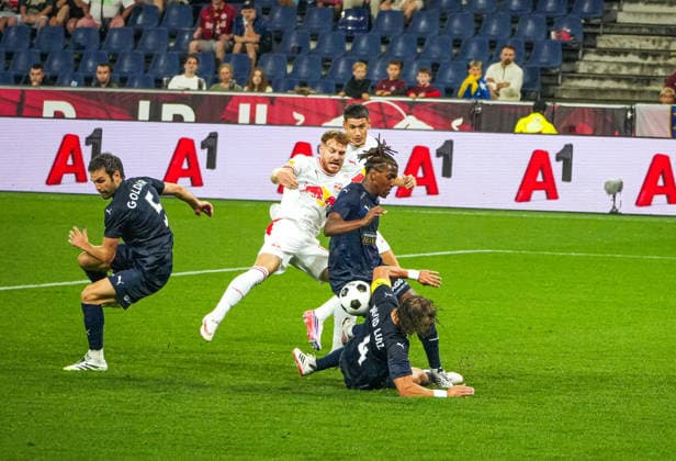 Fussball: Österreich: UEFA Europa League Qualifikation 2026 2027 - 3. Runde, 06.08.2026 - FC Red Bull Salzburg (RB, Österreich) vs. Pafos FC (Zypern) - Red Bull Arena (Wals-Siezenheim, Österreich); David Luiz Copyright: xLukasxBierederx