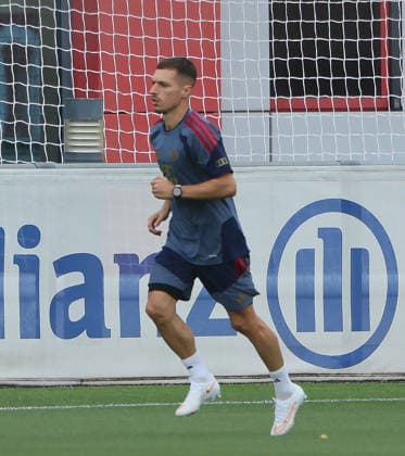 06.08.2026, FC Bayern Muenchen Training, Fussball, im Bild: Bryan Zaragoza (FC Bayern Muenchen)