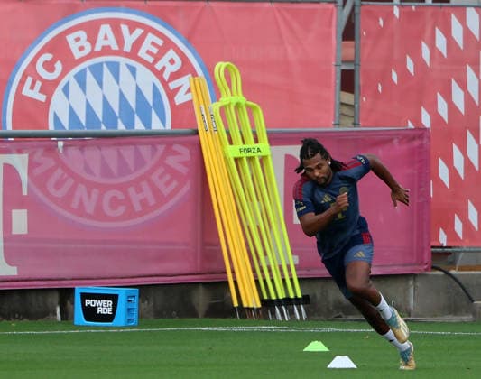 06.08.2026, FC Bayern Muenchen Training, Fussball, im Bild: Serge Gnabry (FC Bayern Muenchen)