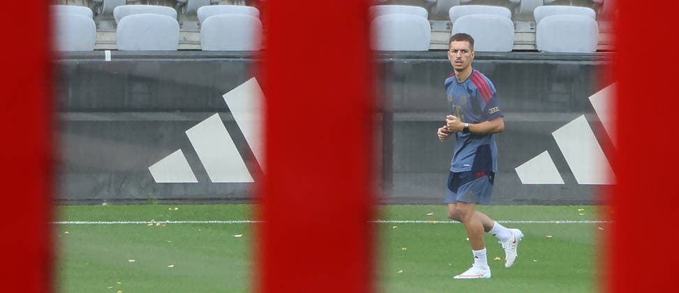 06.08.2026, FC Bayern Muenchen Training, Fussball, im Bild: Bryan Zaragoza (FC Bayern Muenchen)