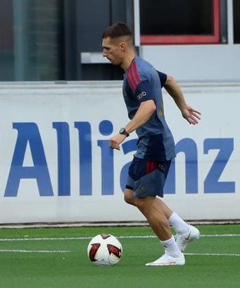 06.08.2026, FC Bayern Muenchen Training, Fussball, im Bild: Bryan Zaragoza (FC Bayern Muenchen)