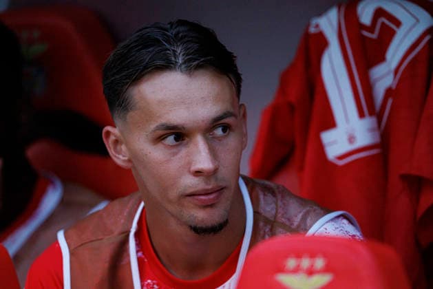 Amar Dedic seen during UEFA Europa League qualifying game between teams of SL Benfica and Heart of Midlothian FC (Maciej Rogowski Ball Raw Images PT) Lisbon Estadio Da Luz Portugal Copyright: xMaciejxRogowskix maciejrogowski_slbenfica_hearts_2627_5-20