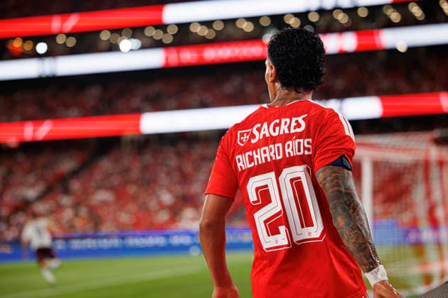 Richard Rios seen during UEFA Europa League qualifying game between teams of SL Benfica and Heart of Midlothian FC (Maciej Rogowski Ball Raw Images PT) Lisbon Estadio Da Luz Portugal Copyright: xMaciejxRogowskix maciejrogowski_slbenfica_hearts_2627_5-283