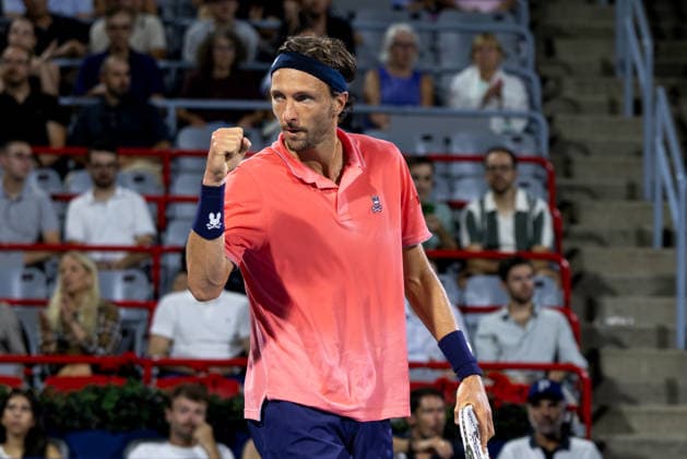 August 6, 2026, Montreal, Quebec, Canada: ARTHUR RINDERKNECH from France reaction in match against Frances Tiafoe (15) from USA in third round at Canadian Open at IGA stadium in Montreal, Quebec, Canada on 2026-08-06 Montreal Canada - ZUMAl189 20260806_zsp_l189_135 Copyright: xYannickxLegarex