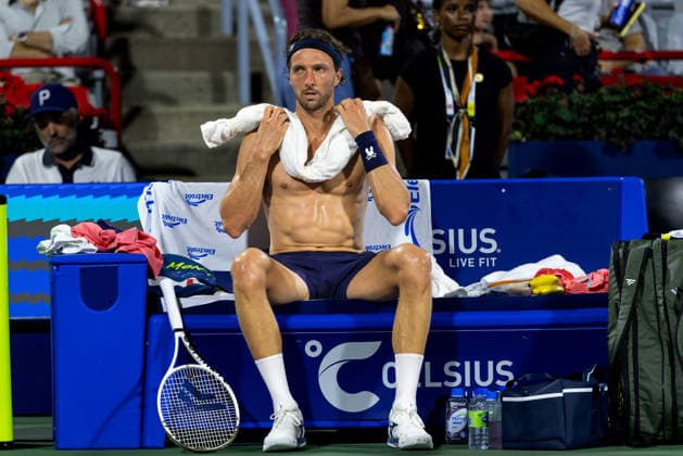 August 6, 2026, Montreal, Quebec, Canada: ARTHUR RINDERKNECH from France in match against Frances Tiafoe (15) from USA in third round at Canadian Open at IGA stadium in Montreal, Quebec, Canada on 2026-08-06 Montreal Canada - ZUMAl189 20260806_zsp_l189_141 Copyright: xYannickxLegarex