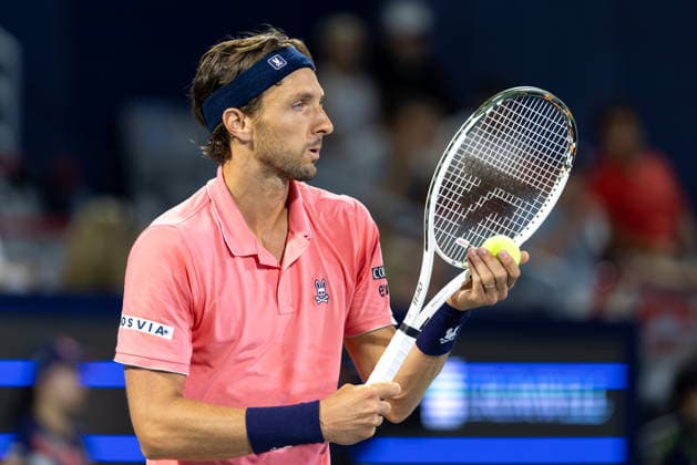 August 6, 2026, Montreal, Quebec, Canada: ARTHUR RINDERKNECH from France in match against Frances Tiafoe (15) from USA in third round at Canadian Open at IGA stadium in Montreal, Quebec, Canada on 2026-08-06 Montreal Canada - ZUMAl189 20260806_zsp_l189_143 Copyright: xYannickxLegarex