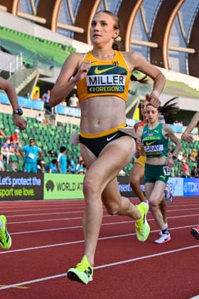 World Athletics U20 Championships Oregon 2026 EUGENE, UNITED STATES OF AMERICA - AUGUST 7, 2026 : Lera Miller (GER) competes during the World Athletics U20 Championships Oregon 2026 at Hayward Field on August 7, 2026 in Eugene, United States Of America. Copyright: xBEAUTIFULxSPORTS DecaxText&Bildx