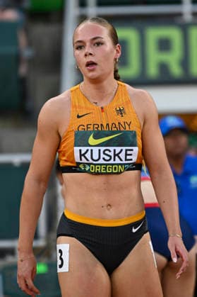 World Athletics U20 Championships Oregon 2026 EUGENE, UNITED STATES OF AMERICA - AUGUST 7, 2026 : Eni Kuske (GER) competing during the World Athletics U20 Championships Oregon 2026 at Hayward Field on August 7, 2026 in Eugene, United States Of America. Copyright: xBEAUTIFULxSPORTS DecaxText&Bildx