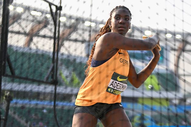 World Athletics U20 Championships Oregon 2026 EUGENE, UNITED STATES OF AMERICA - AUGUST 7, 2026 : Favour Adesokan (GER) competes in the discus throw during the World Athletics U20 Championships Oregon 2026 at Hayward Field on August 7, 2026 in Eugene, United States Of America. Copyright: xBEAUTIFULxSPORTS DecaxText&Bildx