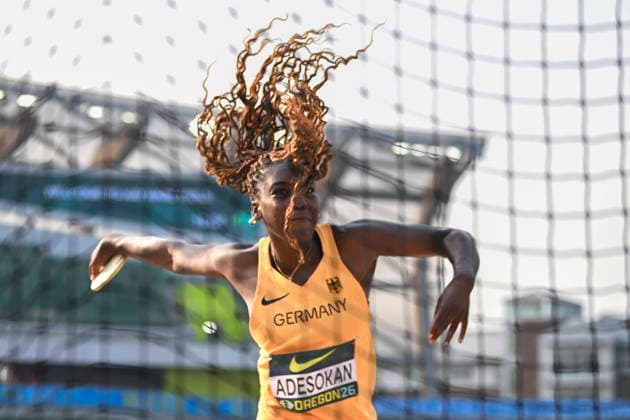 World Athletics U20 Championships Oregon 2026 EUGENE, UNITED STATES OF AMERICA - AUGUST 7, 2026 : Favour Adesokan (GER) competes in the discus throw during the World Athletics U20 Championships Oregon 2026 at Hayward Field on August 7, 2026 in Eugene, United States Of America. Copyright: xBEAUTIFULxSPORTS DecaxText&Bildx