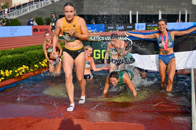 World Athletics U20 Championships Oregon 2026 EUGENE, UNITED STATES OF AMERICA - AUGUST 7, 2026 : Maria Schnemilich (GER) competing in the steeplechase during the World Athletics U20 Championships Oregon 2026 at Hayward Field on August 7, 2026 in Eugene, United States Of America. Copyright: xBEAUTIFULxSPORTS DecaxText&Bildx