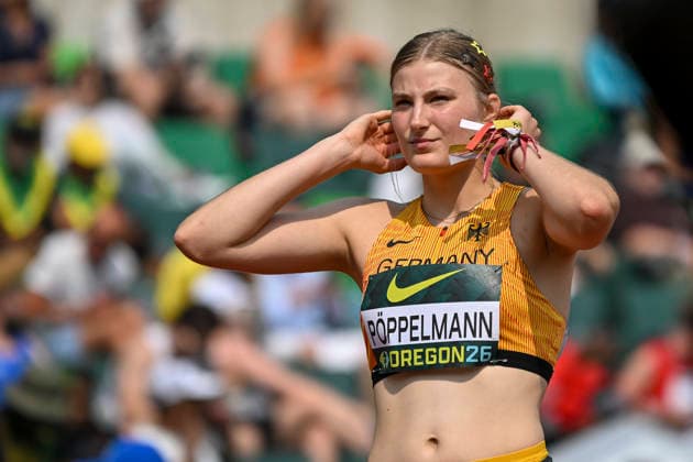 World Athletics U20 Championships Oregon 2026 EUGENE, UNITED STATES OF AMERICA - AUGUST 6, 2026 : Lynn Pöppelmann (GER) competing in the high jump during the World Athletics U20 Championships Oregon 2026 at Hayward Field on August 6, 2026 in Eugene, United States Of America. Copyright: xBEAUTIFULxSPORTS DecaxText&Bildx