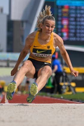World Athletics U20 Championships Oregon 2026 EUGENE, UNITED STATES OF AMERICA - AUGUST 6, 2026 : Elenor Servatius (GER) competing in the long jump of the heptathlon during the World Athletics U20 Championships Oregon 2026 at Hayward Field on August 6, 2026 in Eugene, United States Of America. Copyright: xBEAUTIFULxSPORTS DecaxText&Bildx