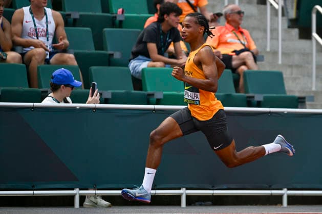 World Athletics U20 Championships Oregon 2026 EUGENE, UNITED STATES OF AMERICA - AUGUST 6, 2026 : Magnus Skupin-Alfa (GER) competing in the 400m hurdles during the World Athletics U20 Championships Oregon 2026 at Hayward Field on August 6, 2026 in Eugene, United States Of America. Copyright: xBEAUTIFULxSPORTS DecaxText&Bildx