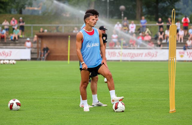07.08.2026, Deutschland, Grassau, Fußball Bundesliga, Saison 2026 2027, Trainingslager VfB Stuttgart, Badredine Bouanani