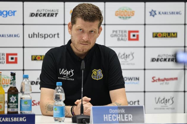 07.08.2026, Fussball, Herren, 3. Liga, Saison 2026 2027, Pressekonferenz vor dem 1. Spieltag, 1. FC Saarbrücken, Pressesprecher Dominik Hechler (1. FC Saarbrücken) Saarbrücken Ludwigsparkstadion Saarland Deutschland (DEU) Copyright: xSebastianxBachx