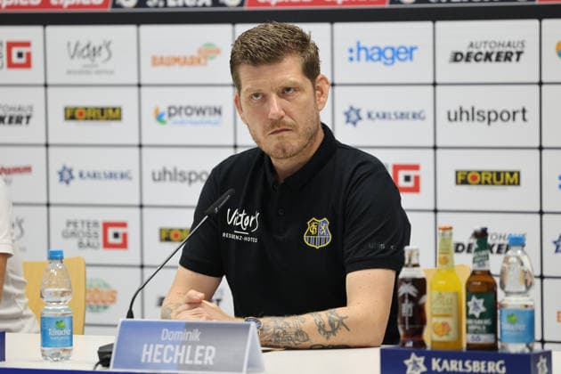 07.08.2026, Fussball, Herren, 3. Liga, Saison 2026 2027, Pressekonferenz vor dem 1. Spieltag, 1. FC Saarbrücken, Pressesprecher Dominik Hechler (1. FC Saarbrücken) Saarbrücken Ludwigsparkstadion Saarland Deutschland (DEU) Copyright: xSebastianxBachx