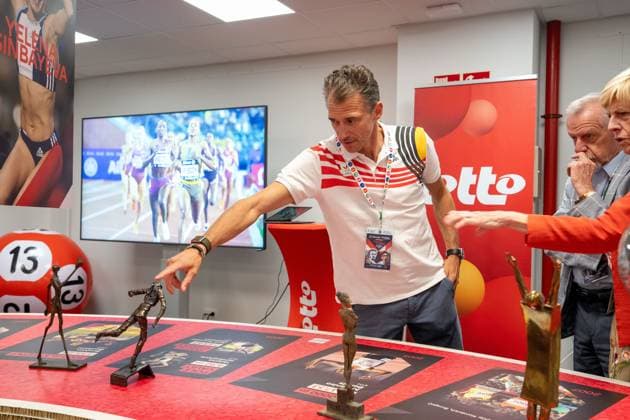 the preview of the exhibition from Ivo to Mondo on the history of the Memorial and life of Ivo Van Damme, on Friday 7 August 2026, in Brussels. The 50th edition of the Allianz Memorial Van Damme athletics meeting takes place on 4 and 5 September 2026. MARIUS BURGELMAN MariusxBurgelman  x182895785x