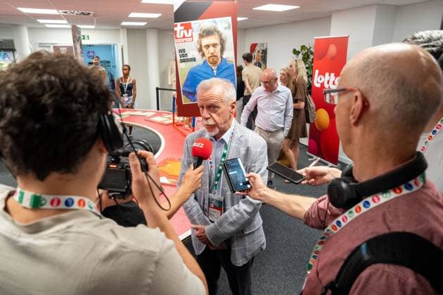 Wilfried Meert, organizer of the Memorial Van Damme meeting the preview of the exhibition from Ivo to Mondo on the history of the Memorial and life of Ivo Van Damme, on Friday 7 August 2026, in Brussels. The 50th edition of the Allianz Memorial Van Damme athletics meeting takes place on 4 and 5 September 2026. MARIUS BURGELMAN MariusxBurgelman  x182895815x