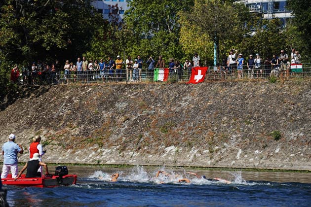 Men s 3km Knockout Sprint at the European Aquatics Championships Paris 2026, Paris, August 07, 2026 .  Copyright: xGianxMattiaxD Alberto LaPressex