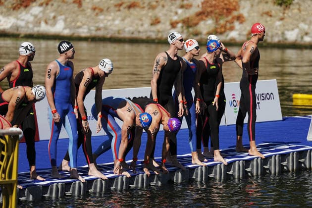 Men s 3km Knockout Sprint at the European Aquatics Championships Paris 2026, Paris, August 07, 2026 .  Copyright: xGianxMattiaxD Alberto LaPressex