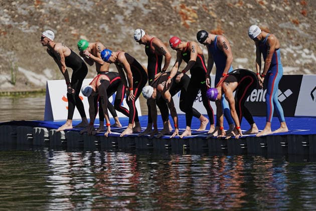 Men s 3km Knockout Sprint at the European Aquatics Championships Paris 2026, Paris, August 07, 2026 .  Copyright: xGianxMattiaxD Alberto LaPressex