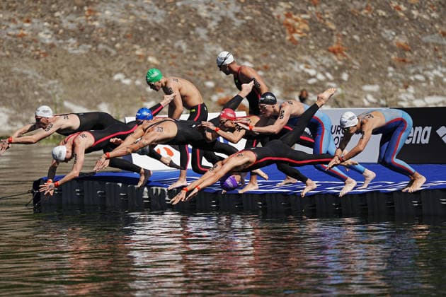 Men s 3km Knockout Sprint at the European Aquatics Championships Paris 2026, Paris, August 07, 2026 .  Copyright: xGianxMattiaxD Alberto LaPressex