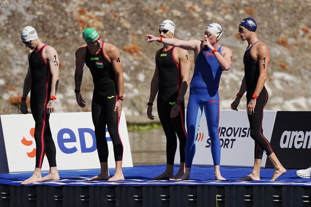 Men s 3km Knockout Sprint at the European Aquatics Championships Paris 2026, Paris, August 07, 2026 .  Copyright: xGianxMattiaxD Alberto LaPressex
