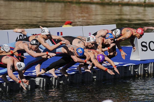 Men s 3km Knockout Sprint at the European Aquatics Championships Paris 2026, Paris, August 07, 2026 .  Copyright: xGianxMattiaxD Alberto LaPressex