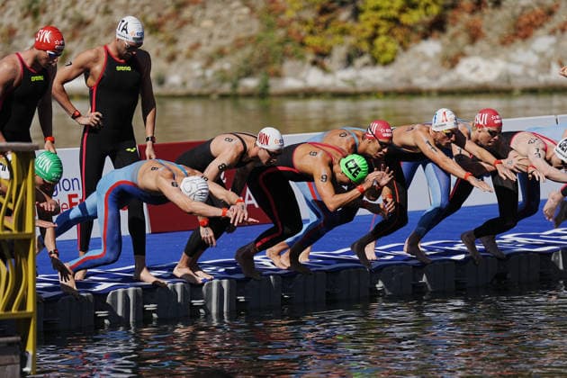 Men s 3km Knockout Sprint at the European Aquatics Championships Paris 2026, Paris, August 07, 2026 .  Copyright: xGianxMattiaxD Alberto LaPressex