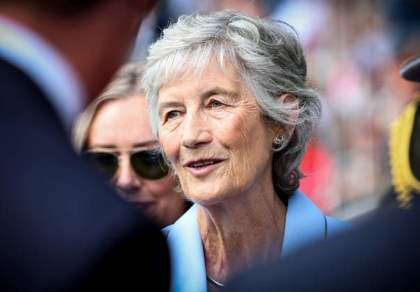 2026 Dublin Horse Show, Laya Arena, Dublin 7 8 2026 President of Ireland Catherine Connolly during the Presentation of Winning Irish Nations Cup Riders Catherine Connolly during the Presentation of Winning Irish Nations Cup Riders 7 8 2026  Copyright: xx DC73954 copy