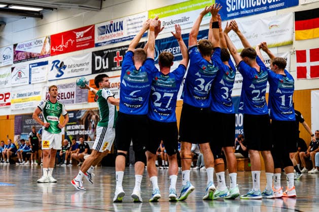 07.08.2026, xdobgx, Handball Heide-Cup 2026, TSV Hannover-Burgdorf - Mors Thy Handball v.l. Renars UÅ¡Äins (TSV Hannover-Burgdorf, 10) beim Freiwurf