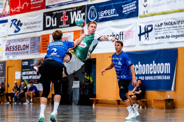 07.08.2026, xdobgx, Handball Heide-Cup 2026, TSV Hannover-Burgdorf - Mors Thy Handball v.l. Jonathan Edvardsson (TSV Hannover-Burgdorf, 26) beim Wurf, in action, throwing