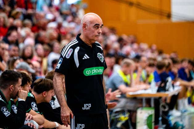 07.08.2026, xdobgx, Handball Heide-Cup 2026, TSV Hannover-Burgdorf - Mors Thy Handball v.l. Juan Carlos Pastor (TSV Hannover-Burgdorf, Trainer) Portrait, Portraet, Einzelbild