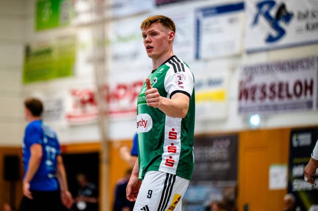 07.08.2026, xdobgx, Handball Heide-Cup 2026, TSV Hannover-Burgdorf - Mors Thy Handball v.l. Vilhelm Poulsen (TSV Hannover-Burgdorf, 9) Portrait, Portraet, Einzelbild