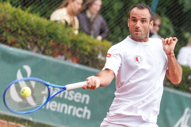 Philipp Pavlenko (TC Grün Weiss Nikolassee), 2. Bundesliga Herren: LTTC Rot Weiß Berlin vs. TC Grün Weiss Nikolassee. Berlin, 7.08.2026 im Steffi -Graf-Stadion beim LTTC Rot Weiß Berlin. 2. Bundesliga Herren: LTTC Rot Weiß Berlin vs. TC Grün Weiss Nikolassee