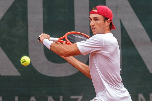 Nino Ehrenschneider ( LTTC Rot Weiß Berlin), 2. Bundesliga Herren: LTTC Rot Weiß Berlin vs. TC Grün Weiss Nikolassee. Berlin, 7.08.2026 im Steffi -Graf-Stadion beim LTTC Rot Weiß Berlin. 2. Bundesliga Herren: LTTC Rot Weiß Berlin vs. TC Grün Weiss Nikolassee