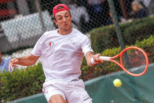 Nino Ehrenschneider ( LTTC Rot Weiß Berlin), 2. Bundesliga Herren: LTTC Rot Weiß Berlin vs. TC Grün Weiss Nikolassee. Berlin, 7.08.2026 im Steffi -Graf-Stadion beim LTTC Rot Weiß Berlin. 2. Bundesliga Herren: LTTC Rot Weiß Berlin vs. TC Grün Weiss Nikolassee