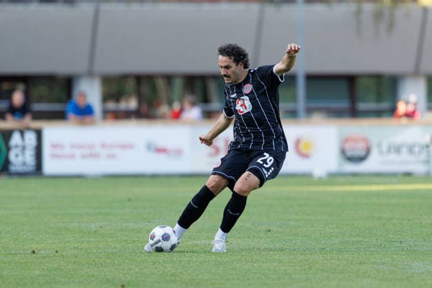 David Bauer (29, TSV Landsberg) beim Spiel zwischen TSV Landsberg v FV Illertissen 1921, Fussball, Herren, Regionalliga Bayern, 2026 2027, 3.Spieltag am 07.08.2026 in Landsberg am Lech, Sportpark. Bayern Deutschland