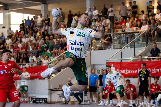 Ludvig JURMALA (FRISCH AUF! Goeppingen, 25) erzielt ein Tor, Aktion, Torwurf GER, FRISCH AUF! Goeppingen vs. TSV Neuhausen Filder, Handball, Vorbereitung, Turnier, S-Cup Altensteig, Viertelfinale, Spielzeit 2026 2027, 07.08.2026, GER, FRISCH AUF! Goeppingen vs. TSV Neuhausen Filder, Handball, Vorbereitung, Turnier, S-Cup Altensteig, Viertelfinale, Spielzeit 2026 2027, 07.08.2026, Altensteig Copyright: xEibnerxPressefoto OliverxSchmidtx EP_OST