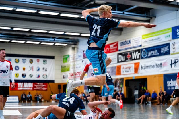 07.08.2026, xdobgx, Handball Heide-Cup 2026, HSV Hamburg - HOJ Elite v.l. Frederik Bo Andersen (Handball Verein Hamburg, 21) beim Wurf, in action, throwing Schneverdingen