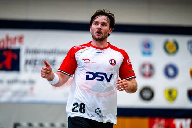 07.08.2026, xdobgx, Handball Heide-Cup 2026, HSV Hamburg - HOJ Elite v.l. Jonathan Svensson (HoJ Elite, 28) Portrait, Portraet, Einzelbild Schneverdingen