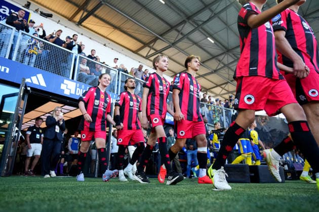 Eredivisie: SC Cambuur v Excelsior Rotterdam Leeuwarden - Irakli Yegoian of Excelsior Rotterdam, Lennard Hartjes of Excelsior Rotterdam before the first competition round of the 2026 2027 Eredivisie season. The match is set between SC Cambuur and Excelsior Rotterdam at Kooi Stadion on 7 August 2026 in Leeuwarden, The Netherlands. (Hero Images Yannick Verhoeven) Copyright: xYannickxVerhoevenx