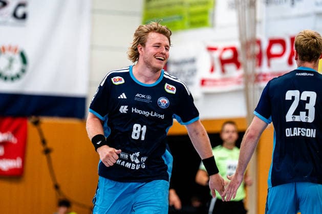 07.08.2026, xdobgx, Handball Heide-Cup 2026, HSV Hamburg - HOJ Elite v.l. Martin Hovde (Handball Verein Hamburg, 81) lächelnd, freundlicher Gesichtsausdruck, smiling, friendly expression Schneverdingen