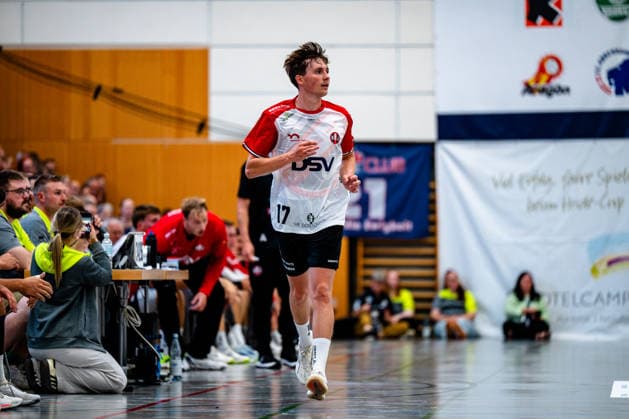 07.08.2026, xdobgx, Handball Heide-Cup 2026, HSV Hamburg - HOJ Elite v.l. Marius Ptak (HoJ Elite, 17) Freisteller, Einzelbild, Ganzkoerper Schneverdingen