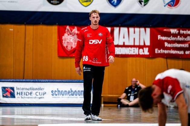07.08.2026, xdobgx, Handball Heide-Cup 2026, HSV Hamburg - HOJ Elite v.l. Till Klimpke (HoJ Elite, 98) Freisteller, Einzelbild, Ganzkoerper Schneverdingen