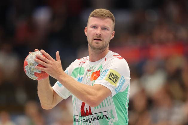 07.08.2026, xtgx, Handball Turnier, EHV Aue - SC Magdeburg emspor, v.l. Philipp Weber (Magdeburg, 20) Lößnitz