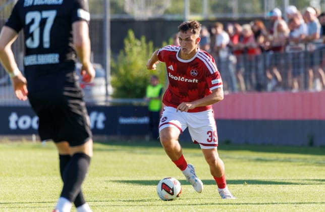 07.08.2026 - Fussball - Saison 2026 2027 - Regionalliga Bayern - 03. Spieltag: 1. FC Nürnberg FCN II ( Club ) - TSV Buchbach - DaMa - xdaxmax - Joel Skowronek (39, 1. FC Nürnberg FCN II ) im Angriff