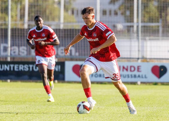 07.08.2026 - Fussball - Saison 2026 2027 - Regionalliga Bayern - 03. Spieltag: 1. FC Nürnberg FCN II ( Club ) - TSV Buchbach - DaMa - xdaxmax - Joel Skowronek (39, 1. FC Nürnberg FCN II )